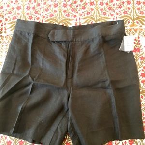 Neiman Marcus new black linen shorts